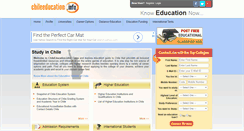 Desktop Screenshot of chileeducation.info