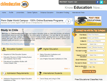 Tablet Screenshot of chileeducation.info